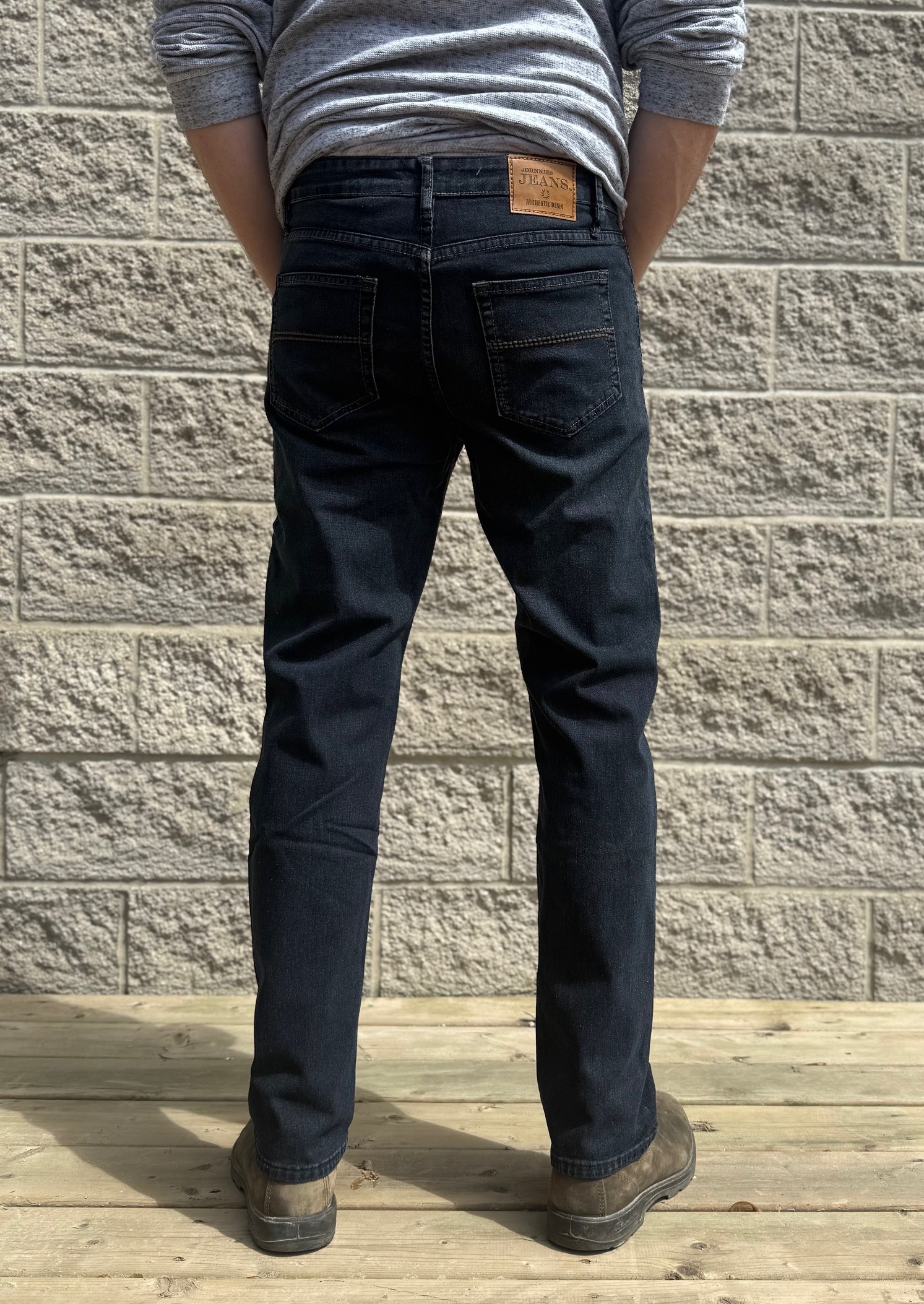 Blue Jeans Back View - Johnnies Jeans
